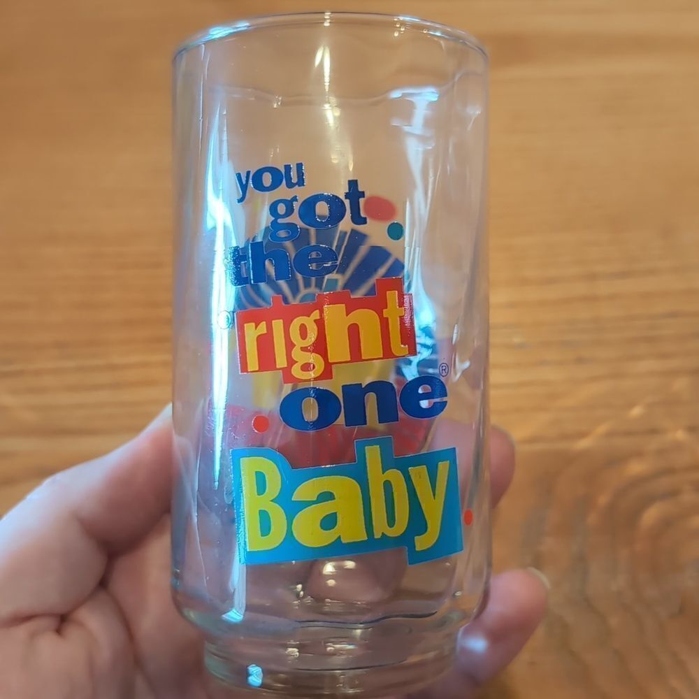 Vintage Diet Pepsi You Got The Right One Baby Uh Huh Set of 2 Drinking Glasses - Picture 2 of 13